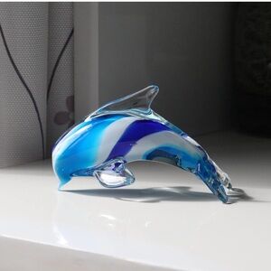 Gorgeous hand-blown glass dolphin